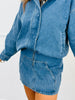 Denim Kangaroo Pocket Mini Dress (Reg.)