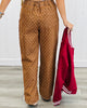 Brown/Cream Polka Dot Blouse & Pants Set (Reg.)