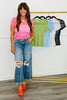 Mesh Short Sleeve Tee Top (Reg & Plus) - 5 Colors