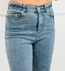 Medium Wash Clear Crystal Denim Jeans (Reg.)