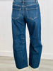 Risen Slouchy Crop Barrel Textured Jeans (Reg & Plus)