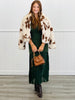 Cow Print Faux Fur Jacket (Reg.)