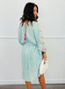POL Seafoam Goddess Embroidered Mini Dress (Reg.)