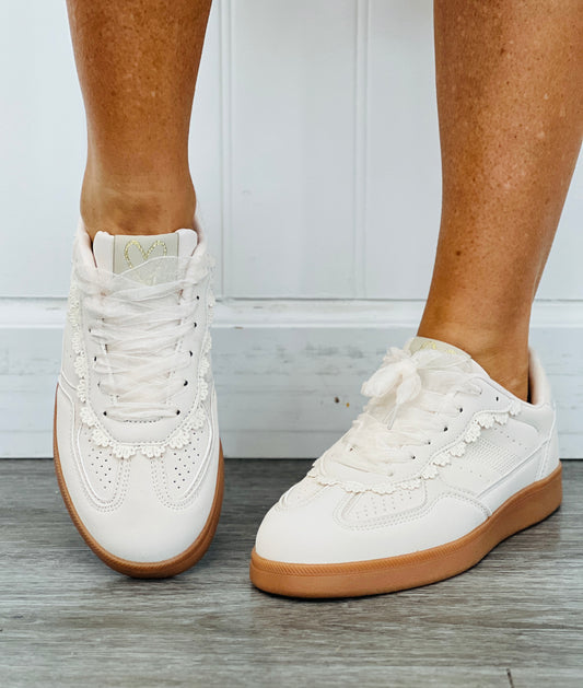 Beige Laced & Loaded Sneakers