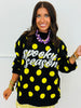Queen Of Sparkles Black & Green Spooky Season Sweater (Reg. and Plus)