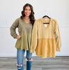 Vintage Washed Hoodie Top (Reg & Plus)-2 Colors