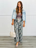 Light Denim Bow Rhinestone Denim Jacket (Reg.)