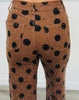 Brown Polka Dot Rhinestone Wide Leg Pants (Reg.)
