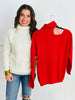 Open Shoulder Turtle Neck Sweater (Reg.) - 2 Colors