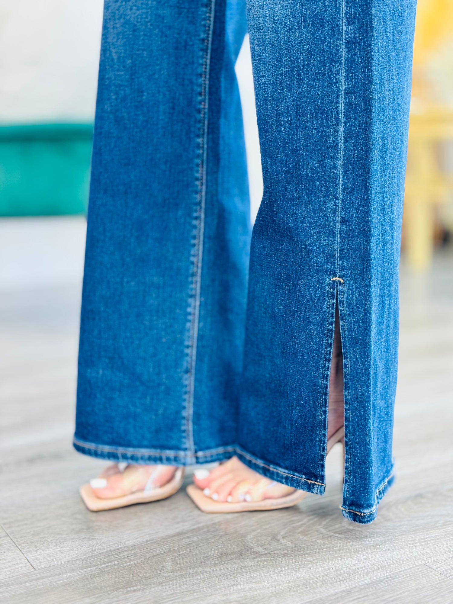 Slit At The Ankle side slit jeans