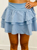 Ruffled Tiered Active Skort (Reg.)-4 Colors