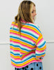 Hibiscus Mix Striped Mock Neck Sweater (Reg.)