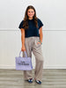 High Waist Wide Leg Pants (Reg & Plus)-2 Colors