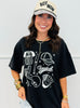 Black Baseball Elements Boxy Tee (Reg. and Plus)