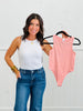 Rhinestone Embellished Sleeveless Bodysuit (Reg)- 2 Colors