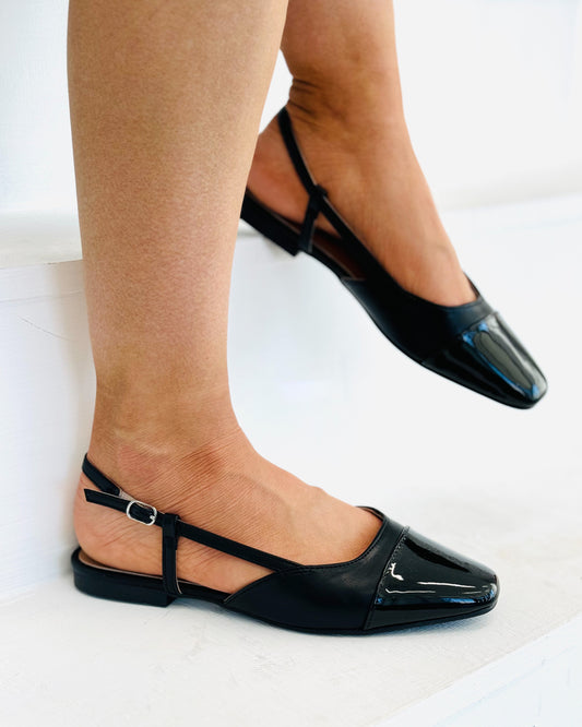 Be Your Own Muse Black Flats
