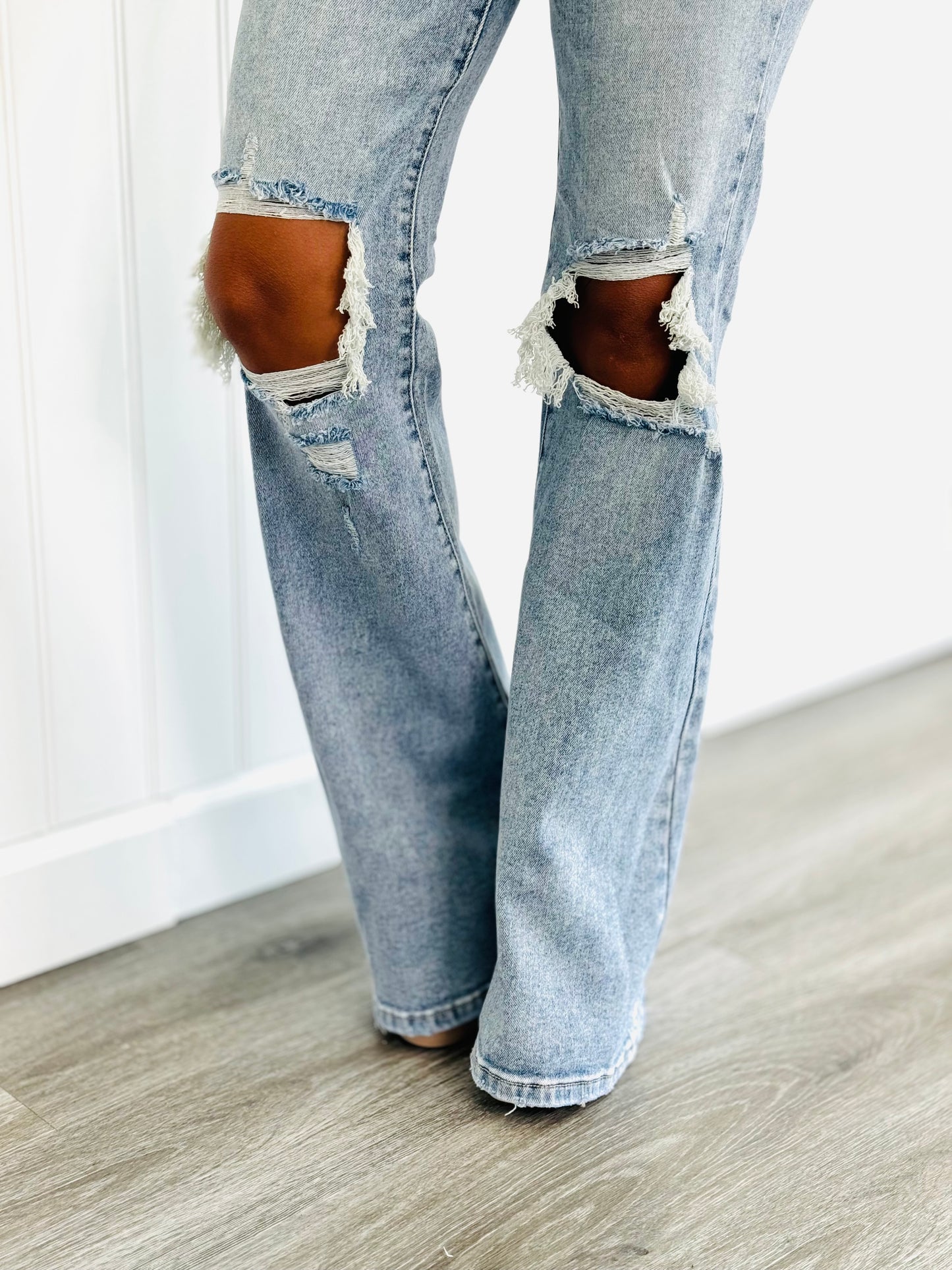 Risen Light Daringly Distressed Jeans (Reg & Plus)