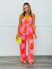 Floral Breeze Contrast Stripe Pants (Reg.) - 2 Colors