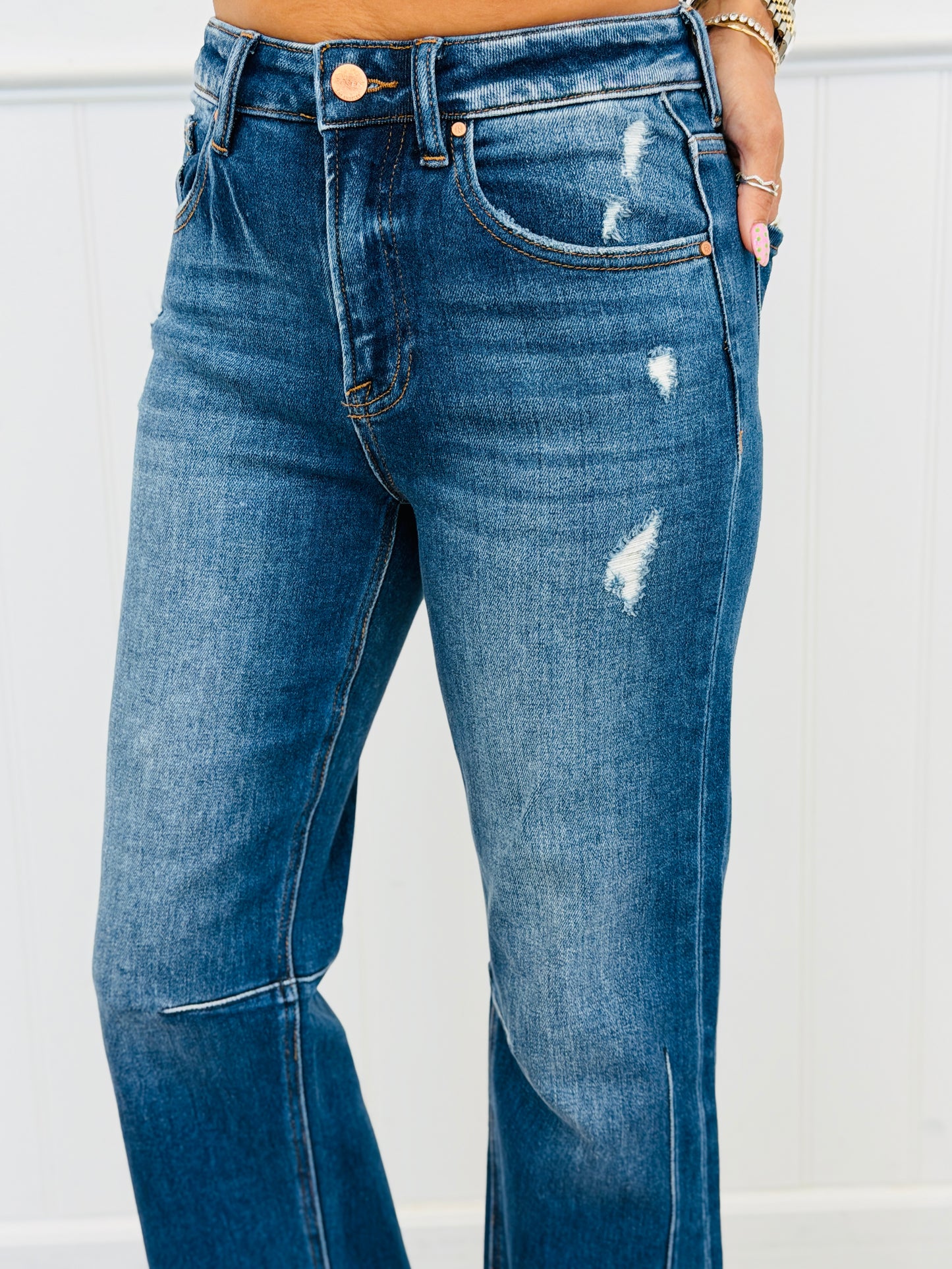 Risen Dark Becky With the Good Flare Jeans (Reg & Plus)