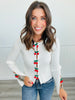 Cherry Clusters Sweater Cardigan (Reg)-2 Colors