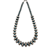 Navajo Pearl Disk and Turquoise Necklace (3 lengths)
