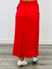 Modal Scuba Long Skirt (Reg & Plus)-2 Colors