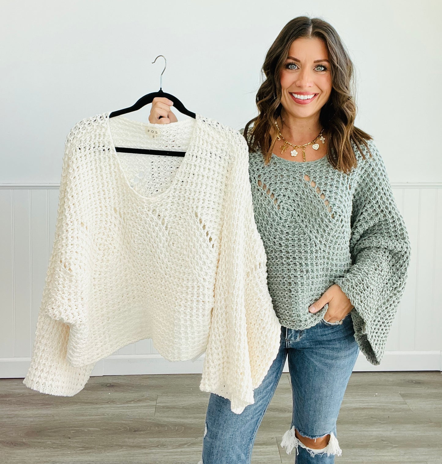 POL Chenille Solid Sweater (Reg.) - 2 Colors