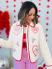 Floral & Hearts Quilted Jacket (Reg)