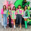 Queen Of Sparkles Licensed Colorblock Glinda & Elphaba Button Up Cardigan (Reg. and Plus)