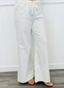 Judy Blue Summer House White Featherweight Palazzo Pants (Reg. and Plus)