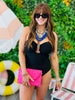 Let's Cruise Chain One Piece Swimsuit (Reg. and Plus)
