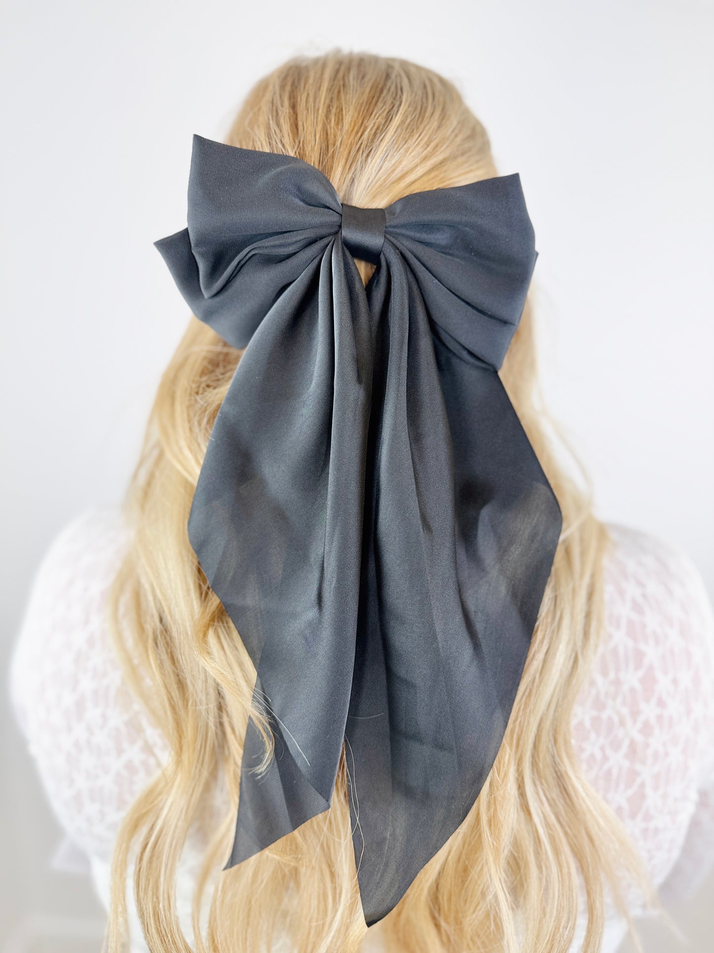 Large Satin Hairbow - 5 Colors