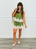 Scallop Lace Trim Solid Top (Reg.)-2 Colors