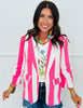 Floral Embroidered 3/4 Sleeve Blouse (Reg. and Plus)