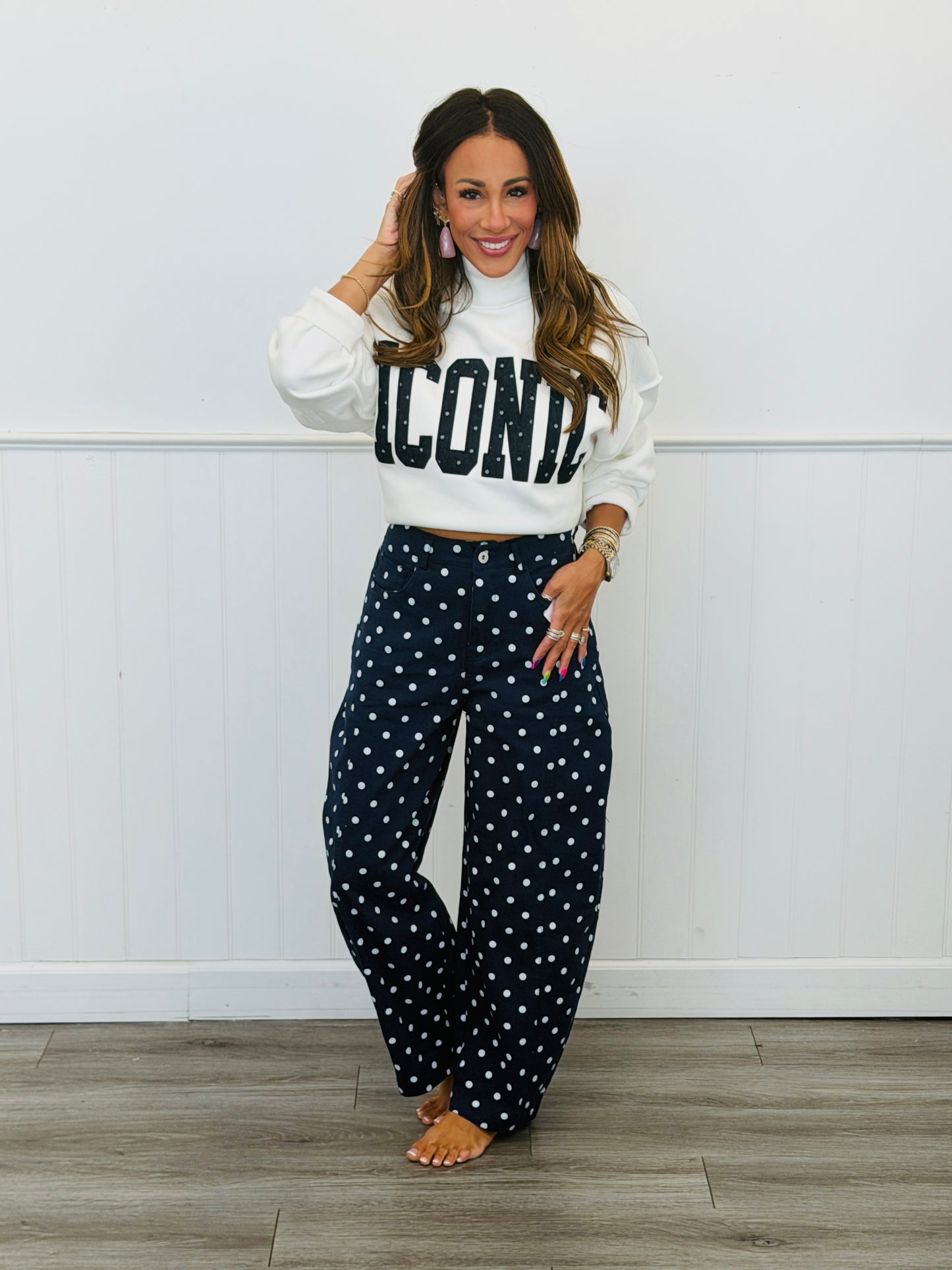 Polka Dot Party Barrel Pants (Reg.) - 4 Colors