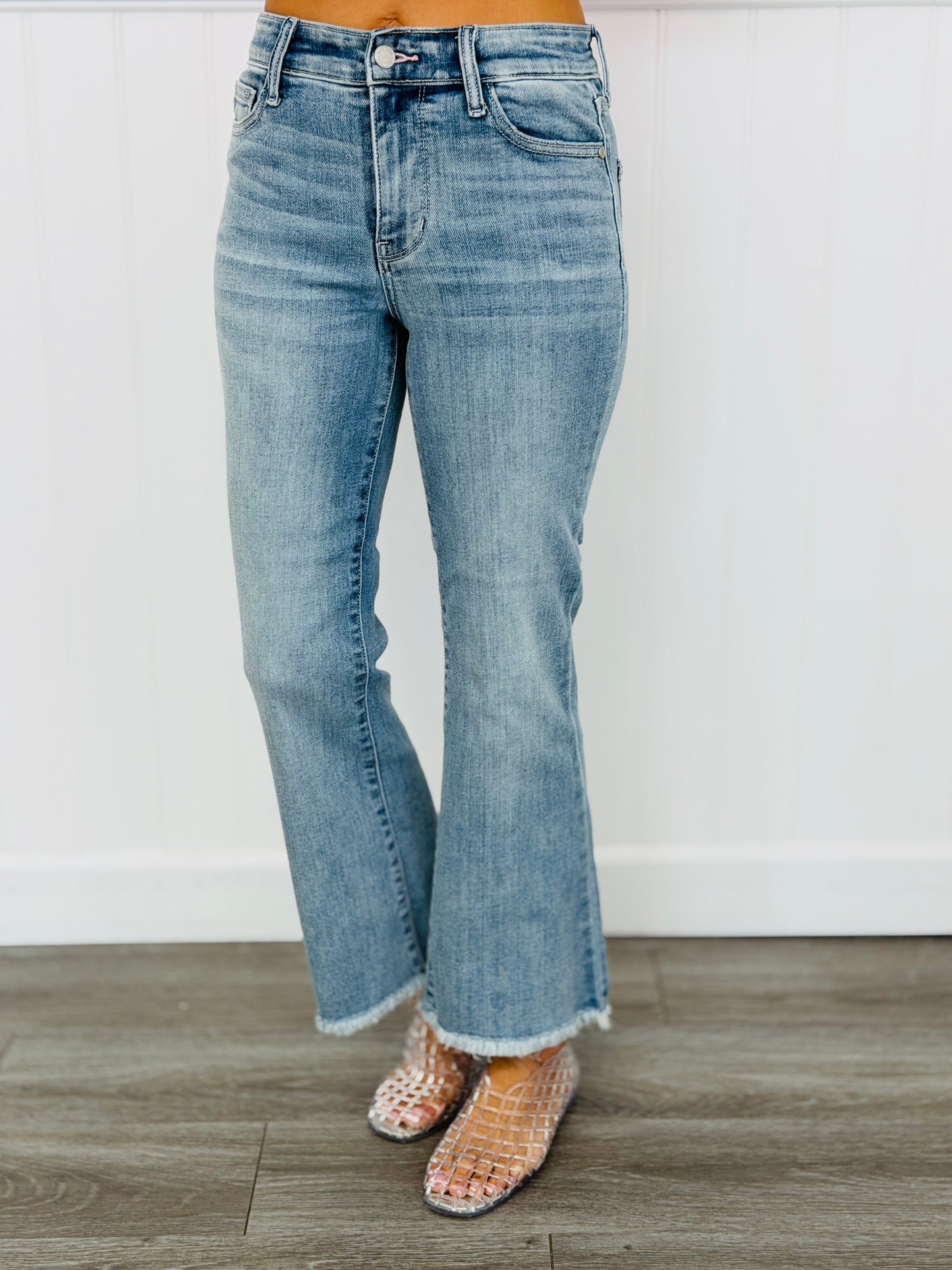 Judy Blue Kennedy Kick Flare Jeans (Reg. and Plus)