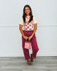Harvest Check Pumpkin Graphic Tee (Reg. and Plus)