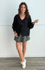 Black Self Tie Bows Sweater Cardigan (Reg.)