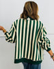 Hunter/Ivory Merry or Stripe Reversible Sweatshirt (Reg.)