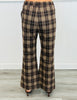 Deep Mocha Plaid Ankle Pants (Reg.)