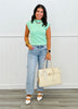 Risen Light Bows Abound Barrel Jeans (Reg & Plus)