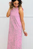 Leopard Side Studded Midi Dress (Reg.)