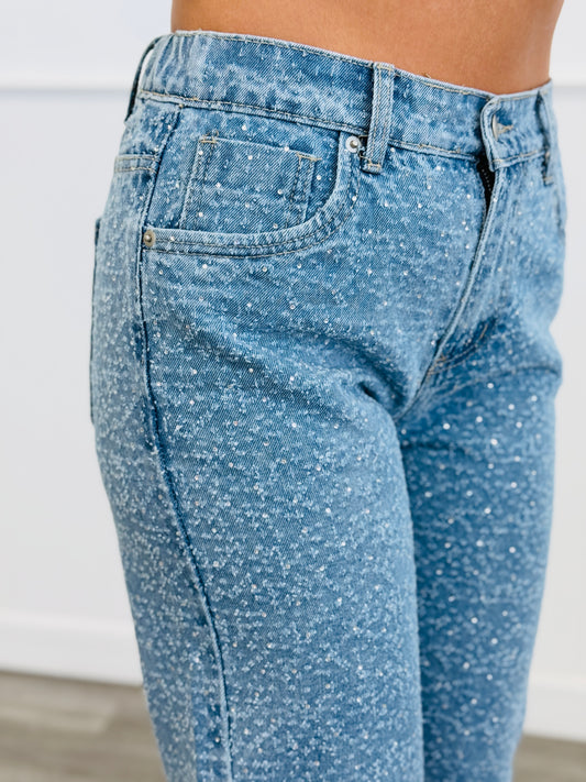 Oli & Hali All Over Rhinestone Embellished Jeans (Reg.)