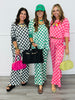 Checkerboard Oversized Top (Reg & Plus)-3 Colors