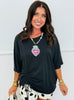 Oversized Side Ruched Tee (Reg.) - 3 Colors