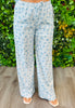Lt Blue Striped Seashell Wide Leg Pants (Reg.)
