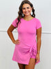 Short Sleeve Wrap Romper (Reg.) - 4 Colors
