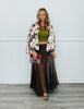 Brown Sheer Midi Skirt (Reg.)