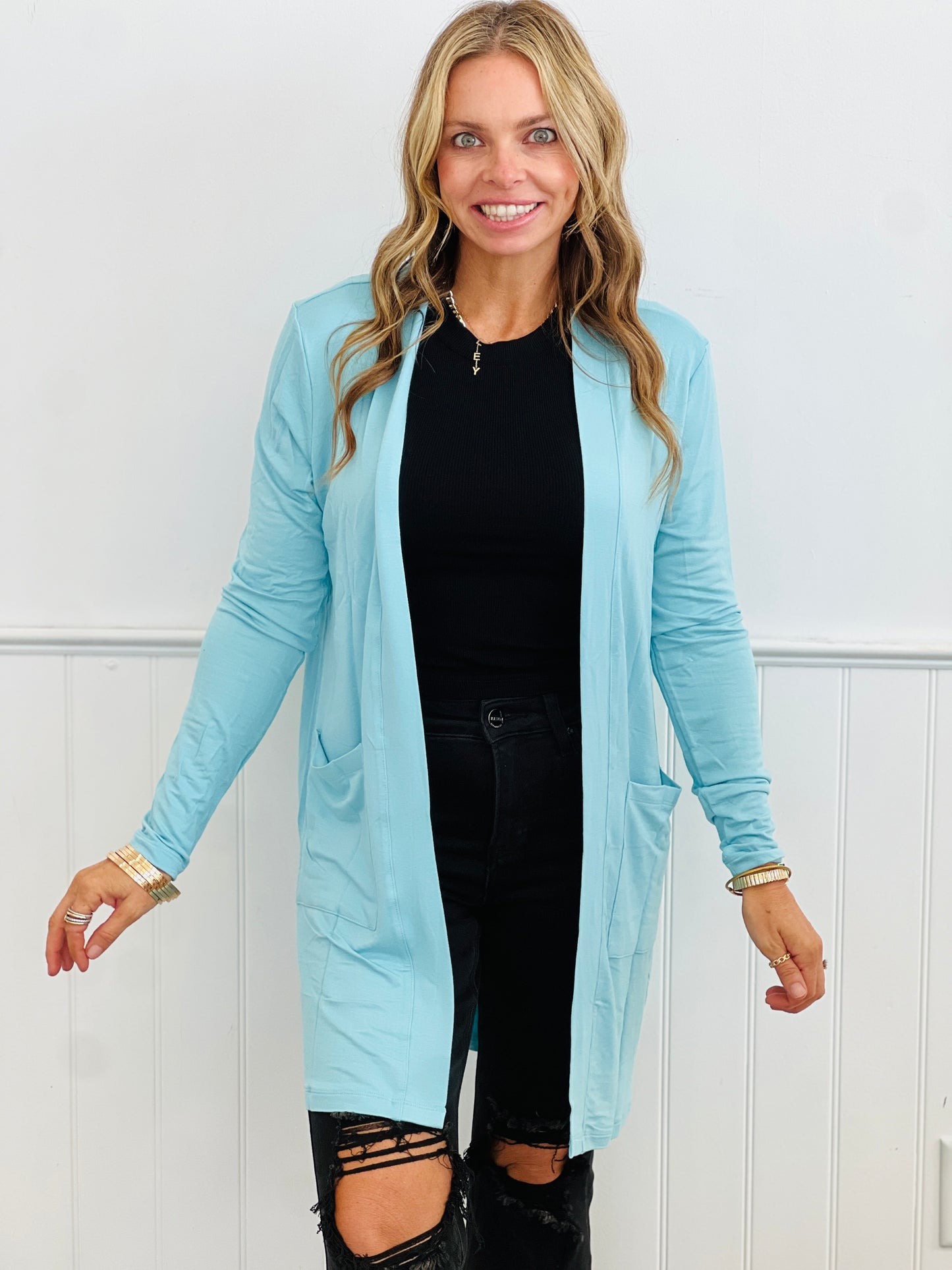 Lounge Around Terry Cardigan (Reg.)-3 Colors