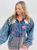POL Indigo Peace & Love Patch Hoodie Jacket (Reg.)